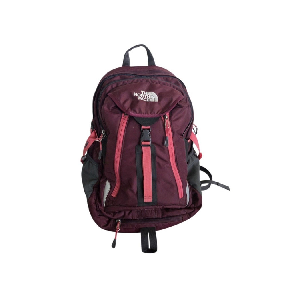 The North Face Surge Commuter Travel School Backpack Burgundy 16" Laptop Hiking